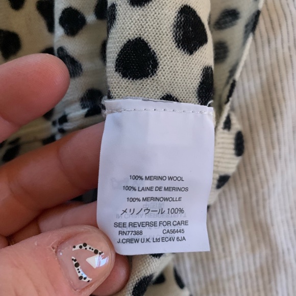 J.Crew merino wool animal spot top - Picture 4 of 4
